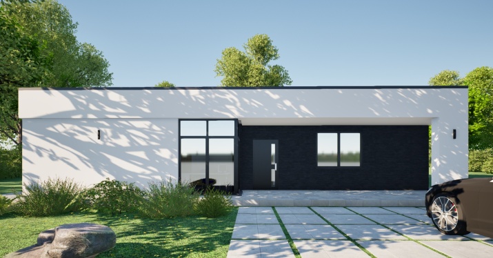 Загородный дом площадью 141 кв.м (проект C-141) 