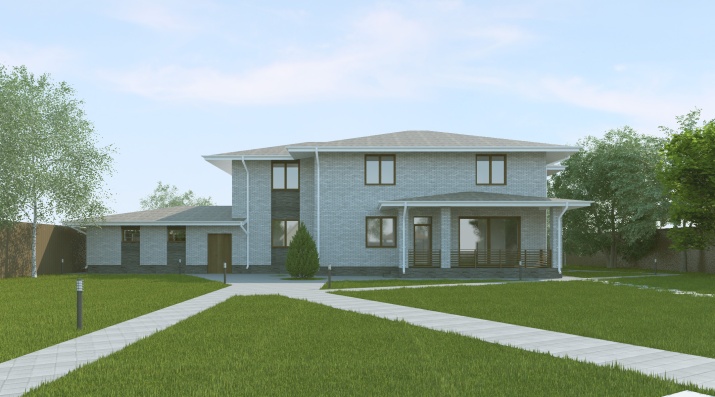 Загородный дом площадью 291 кв.м (Проект К-291)