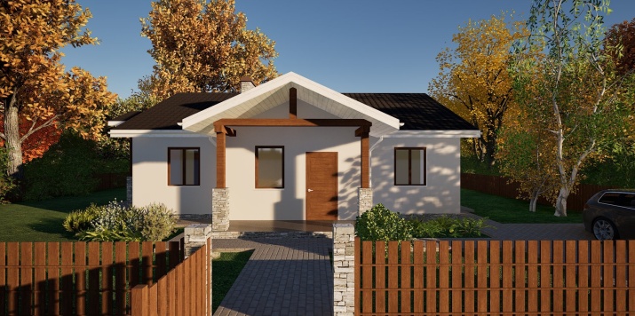 Загородный дом площадью 116 кв.м (проект К-116)